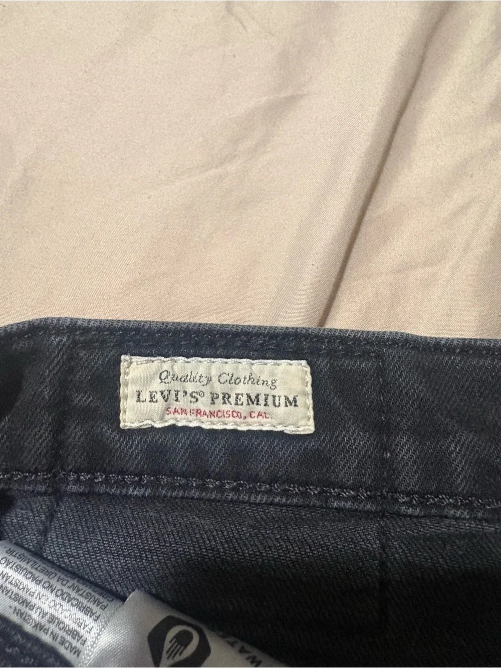 Levi's Black Denim Jean Shorts